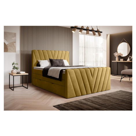 Artelta Manželská postel CANDICE Boxspring | 160 x 200 cm Barva: Loco 45