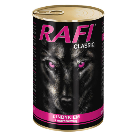 Rafi Dog 12 × 1 240 g - výhodné balení - krůtí