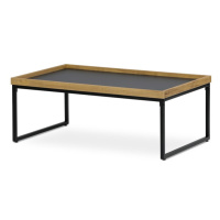 Konferenční stolek ERIK — kov, MDF, dekor dub