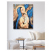 Malování podle čísel - PANNA MARIE S JEŽÍŠKEM Rozměr: 40x50 cm, Rámování: vypnuté plátno na rám