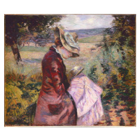 Obrazová reprodukce Madame Guillaumin reading, c.1887, Jean Baptiste Armand Guillaumin, 40 × 34.