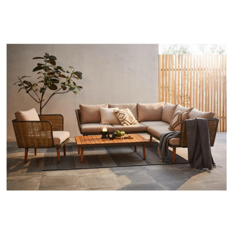 Ambia Garden ZAHRADNÍ SEDACÍ SOUPRAVA dřevo, kov, plast Ambia Home