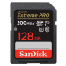 SanDisk SDXC karta 128GB Extreme PRO (200 MB/s Class 10, UHS-I U3 V30)