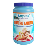 Multifunkční tablety pro chlorovou dezinfekci bazénové vody LAGUNA 4v1 Quatro 1kg