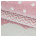 Ayyildiz koberce Dětský kusový koberec Bambi 820 pink kruh Rozměry koberců: 120x120 (průměr) kru