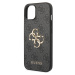 Guess PU 4G Metal Logo kryt iPhone 15 Plus šedý