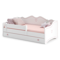 Dětská postel Emka Barva korpusu: Růžové srdce