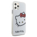 Zadní kryt Hello Kitty IML Head Logo pro Apple iPhone 12/12 Pro, bílá