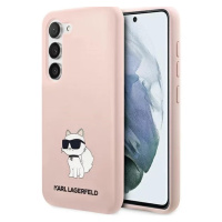 Kryt Karl Lagerfeld Samsung Galaxy S23 hardcase pink Silicone Choupette (KLHCS23SSNCHBCP)