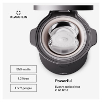 Klarstein Kenbu 1.2L, rýžovar, 350 W, 1,2 l, 9 programů, dotykové ovládání