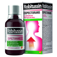 Robitussin Expectorans 100mg/5ml, sirup na odkašlávání 100 ml