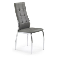 Židle K209 kov/eko kůže šedá 43x54x101