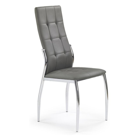 Židle K209 kov/eko kůže šedá 43x54x101 BAUMAX