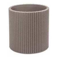 Keter Obal na květináč Cylinder Planter S šedá, 7 l, 28 x 28 x 28,3 cm