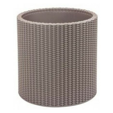 Keter Obal na květináč Cylinder Planter S šedá, 7 l, 28 x 28 x 28,3 cm