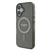 Pouzdro Guess pro iPhone 16 Plus 6.7 černé IML Glitter Circle MagSafe