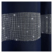 Dekorační závěs se zirkony s kroužky ANDRE tmavě modrá 140x250 cm (cena za 1 kus) MyBestHome