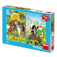 Dino Krtek 2x48 Puzzle NOVÉ