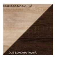 ArtCross TV STOLEK REX Barva: Dub sonoma světlý / dub sonoma tmavý