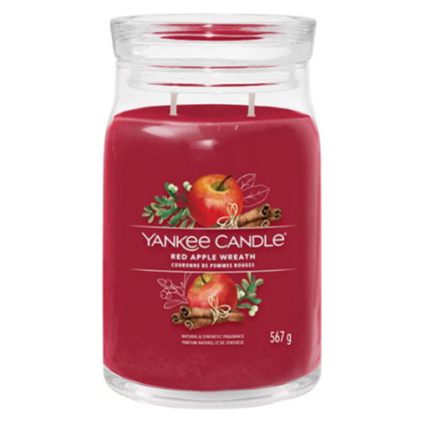 Yankee Candle, Věnec z červených jablíček, Svíčka ve skleněné dóze 567 g