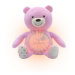 Chicco Plyšový medvídek s projektorem růžová