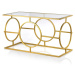 Mondex Kovový konferenční stolek CEDRIC zlatý