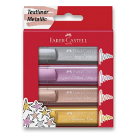 Zvýrazňovač Faber-Castell Textliner 1546 metallic - sada 4 barev