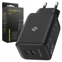 Rychlonabíječka Spacecase GaN 45W 2X Usb-c Typ-c Pro Telefon Qc 3.0 Pd Pps