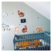 Dětské samolepky na zeď - Zajíčci s hvězdičkami