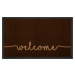 Hanse Home Collection koberce Protiskluzová rohožka Welcome 103795 Darkbrown Beige - na ven i na