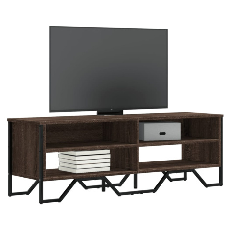 vidaXL TV skříňka hnědý dub 122 x 34 x 41 cm kompozitní dřevo