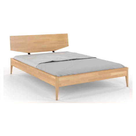 Dvoulůžková postel z bukového dřeva v přírodní barvě 200x200 cm Sund – Skandica