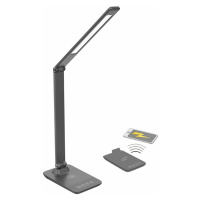 Solight LED stmívatelná lampička s bezdrátovým nabíjením, změna chromatičnosti, šedá WO55-G
