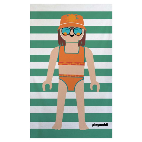 Zelená froté bavlněná plážová osuška 75x140 cm Summer Girl – Playmobil