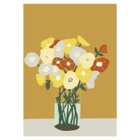Ilustrace Vase of Flowers, Sharyn Bursic, (30 x 40 cm)