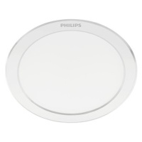 Philips Diamond podhledové LED svítidlo 13 W, 1100 lm, 4000 K, 14 cm, kulaté, IP20, bílé