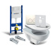 SET Geberit Duofix Delta ( modul+tlačítko+kotvy+izolace+WC závěsné+WC sedátko)