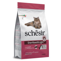 Schesir Sterilized & Light se šunkou - 1,5 kg