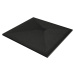 MEXEN/S Stone+ čtvercová sprchová vanička 90 x 90, černá, mřížka černá 44709090-B