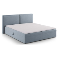 Světle modrá boxspring postel s úložným prostorem 180x200 cm Arendal – Cosmopolitan Design