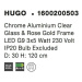 NOVA LUCE závěsné svítidlo HUGO chromovaný hliník čiré sklo a růžový zlatý rám G9 3x5W IP20 bez 