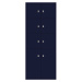 BISLEY LateralFile™ Lodge, s 8 uzamykatelnými boxy, výška 6 x 375 mm, 2 x 755 mm, oxfordská modr