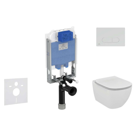 Ideal Standard ProSys - Set předstěnové instalace, klozetu a sedátka  Tesi, tlačítka Oleas M1, A