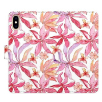 iSaprio flip pouzdro Flower Pattern 10 pro iPhone X/XS