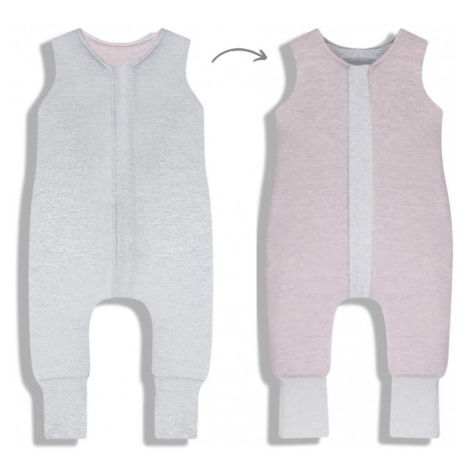 Celoroční spací pytel s nohavicemi Sleepee Melange Grey/Pink XS