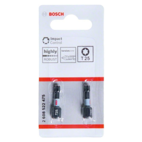 Bity šroubovací T25 blisr 2ks Bosch Impact Control 2.608.522.475