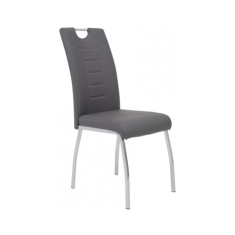 Jídelní židle Andrea, šedá ekokůže Asko