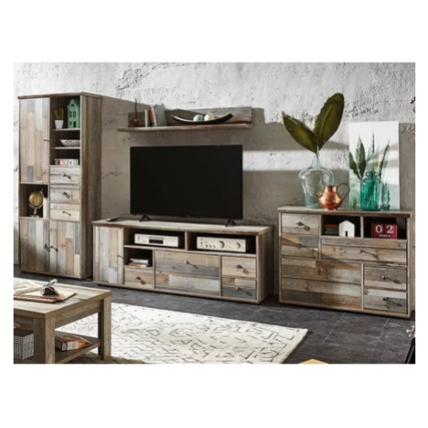 Obývací stěna Bonanza, vintage optika Asko