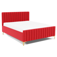 Eka Čalouněná postel SUTRA+ 140x200 cm Barva látky Trinity: (2309) Červená, Úložný prostor: Bez 