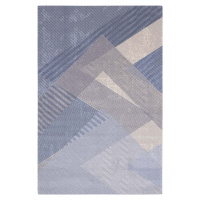 Světle modrý vlněný koberec 160x240 cm Mesh – Agnella